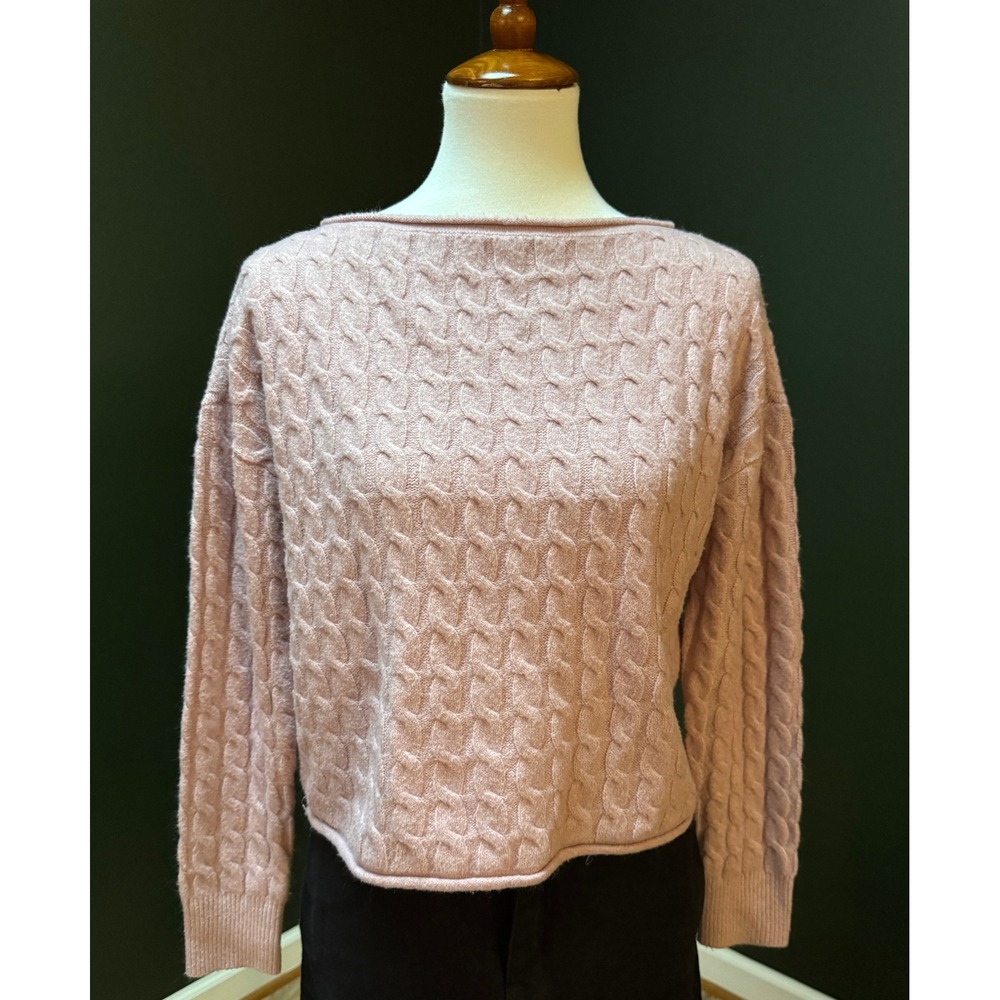 Aeropostale Pink Cable Knit Sweater Women's Size XS